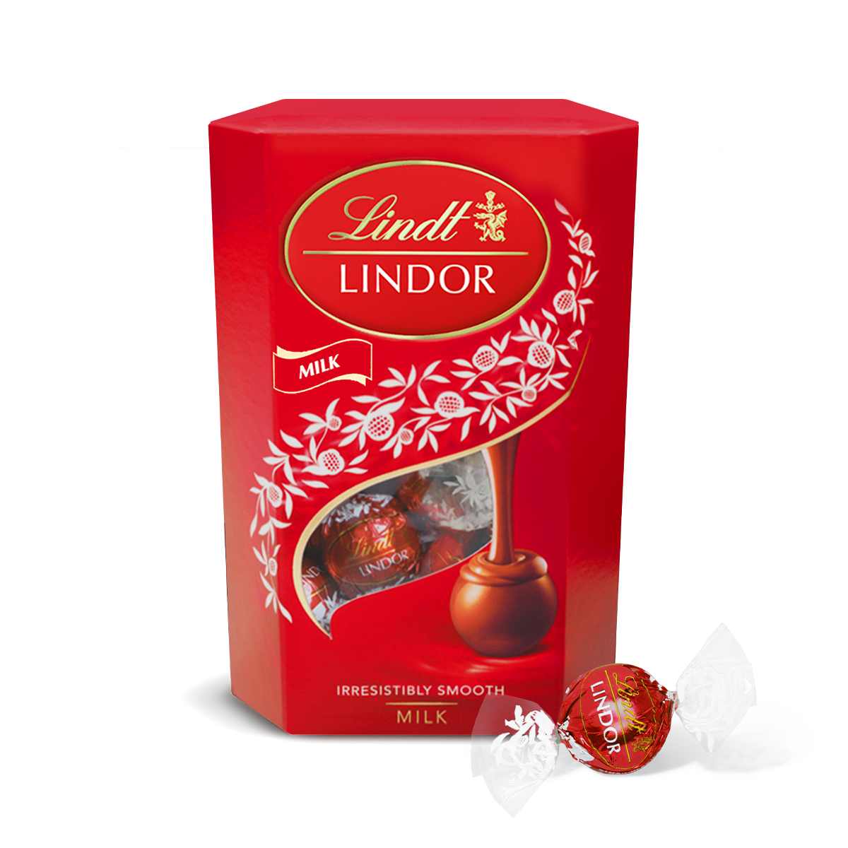 Lindt LINDOR Milk Chocolate Cornet 200 g – Eksklusiv mælkechokoladegave