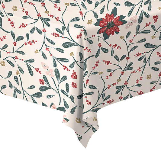 Borddug, Dunicel, 138x220 cm Merry Xmas Berries