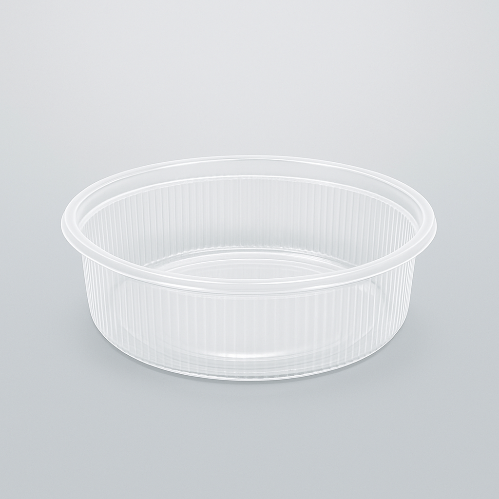 Salatbæger 125 ml – Rundt plastbæger, 100 stk/pk