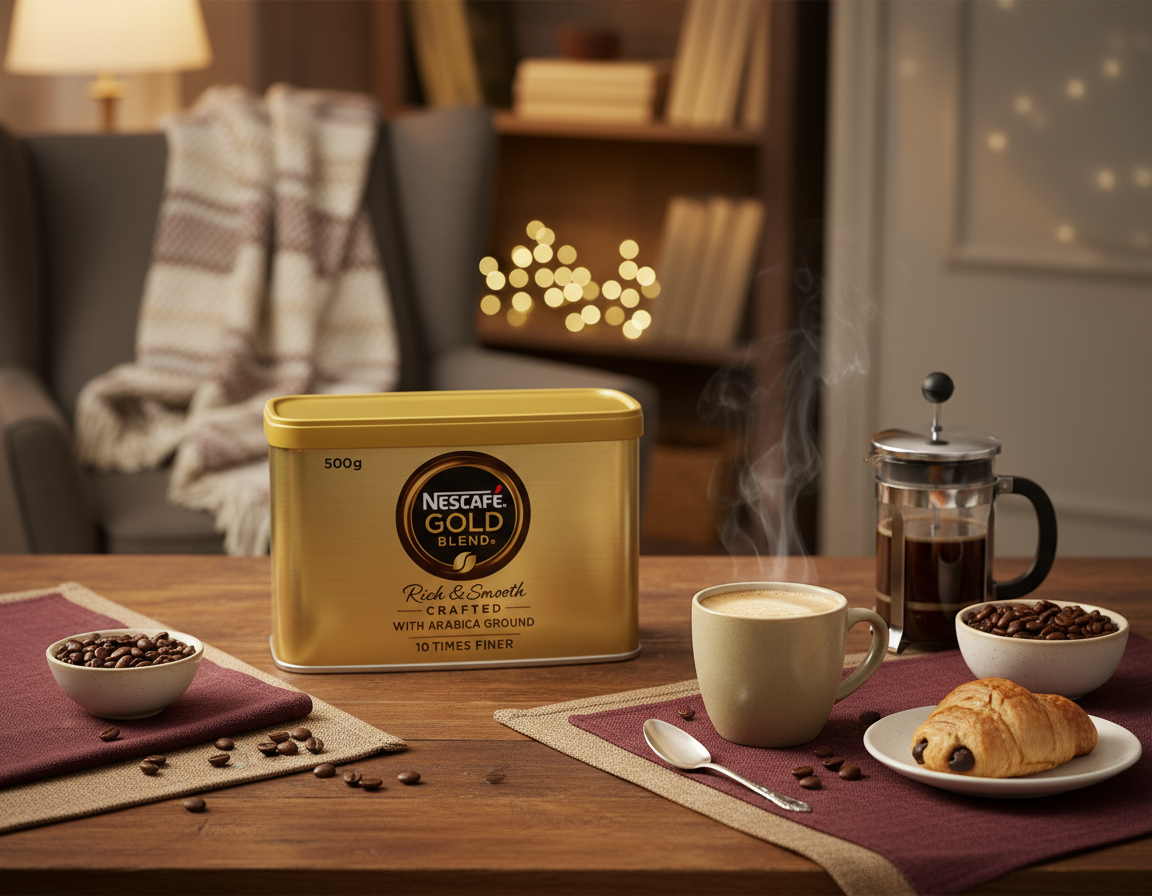 Nescafé Gold 500g – Instant Kaffe til Hjem og Kontor