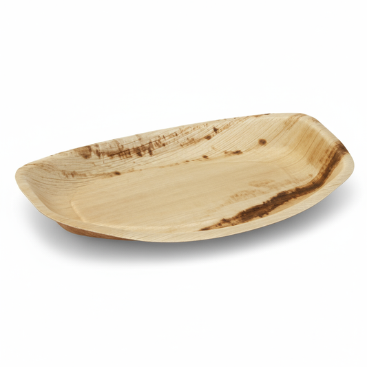 Palmeblad Fad Medium - 34,5x23,5 cm - Bionedbrydeligt - 100 stk. (4 pk á 25 stk.)