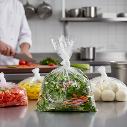 Standardpose, 6 l, klar, 25my, LDPE/virgin, 25 x 50cm - ( 1000 stk/krt )