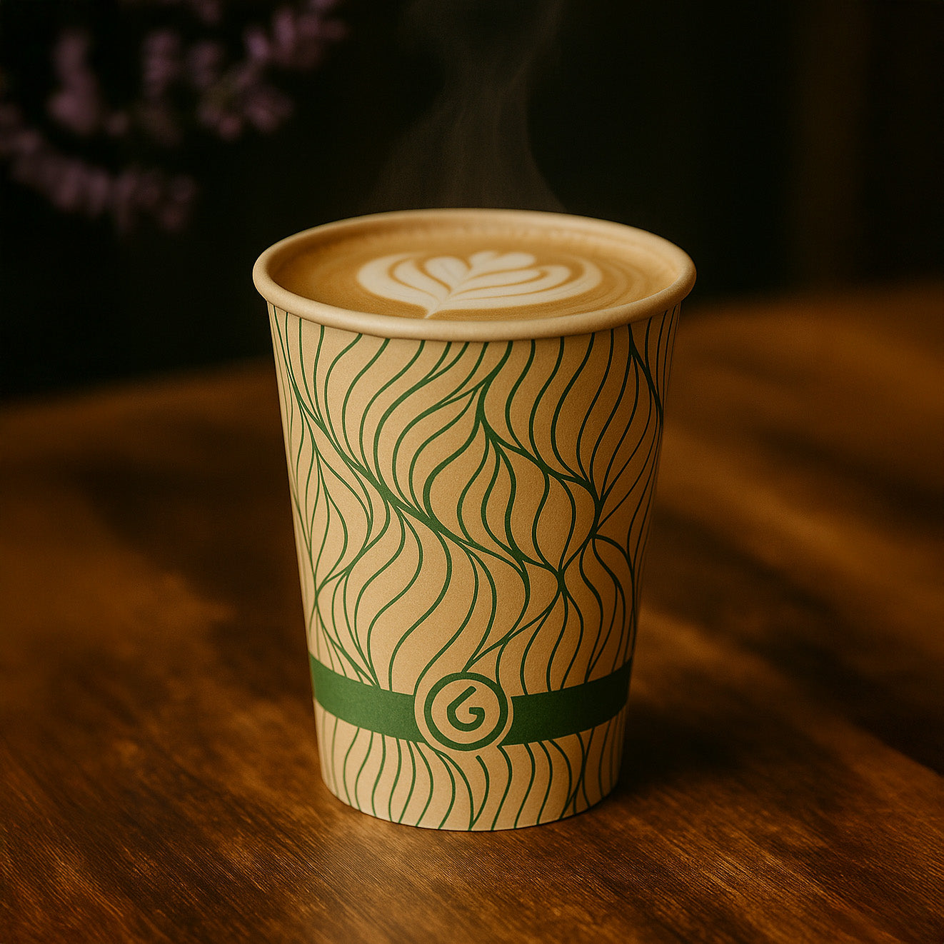 Kaffebæger 30 cl - Bambus - Single Wall (50 stk)