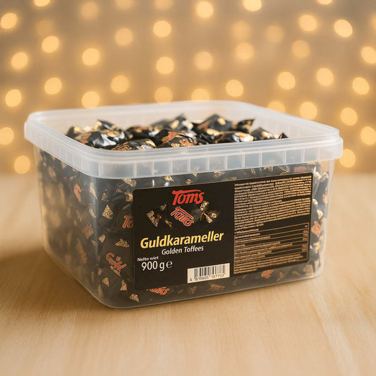 Toms Guld Karamel 900 gram i plastbøtte