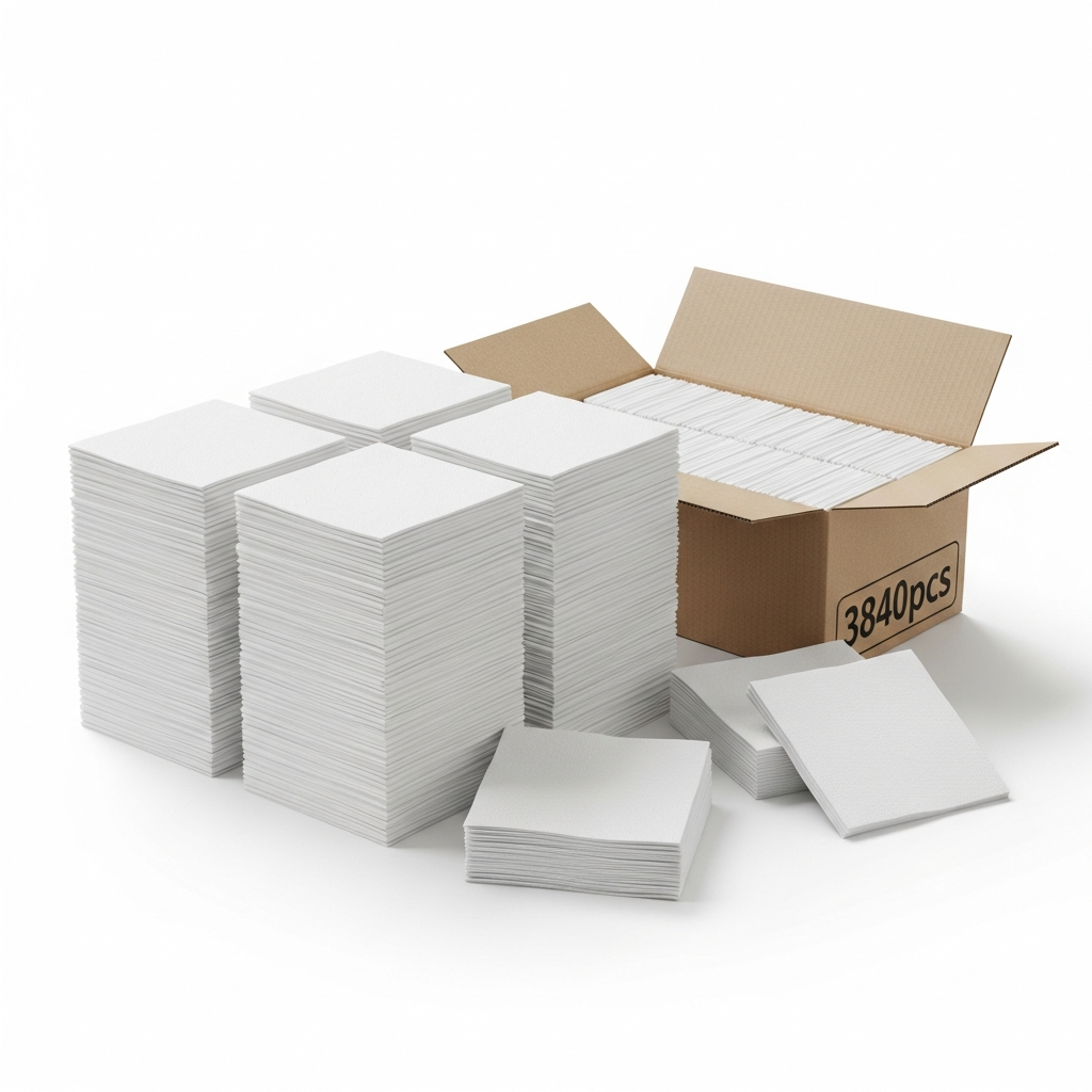 MS+ Just One Pro – Serviet 2-lags 21×16,5 cm Hvid FSC – 3.840 stk/krt