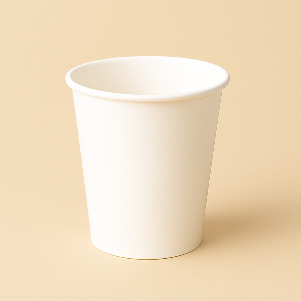 Kaffebæger 25 cl - Hvid - Single Wall (50 stk)