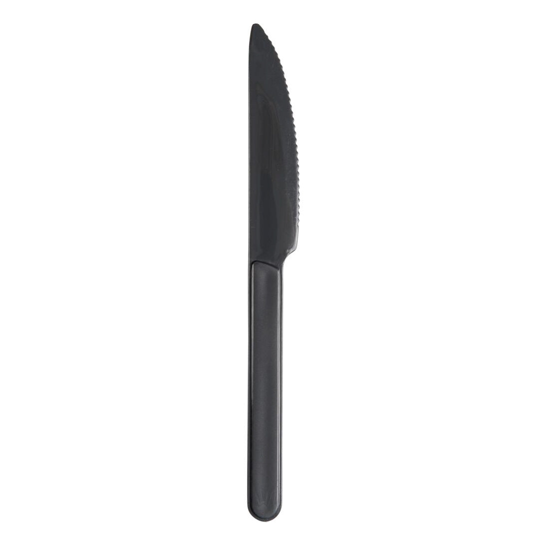 Kniv, PP, 18 cm, koksgrå, Flergangs (1000 stk)