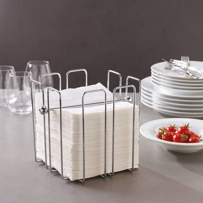 Servietholder 19x19x19 cm med Vægtstang Forkromet til 150 servietter,stk