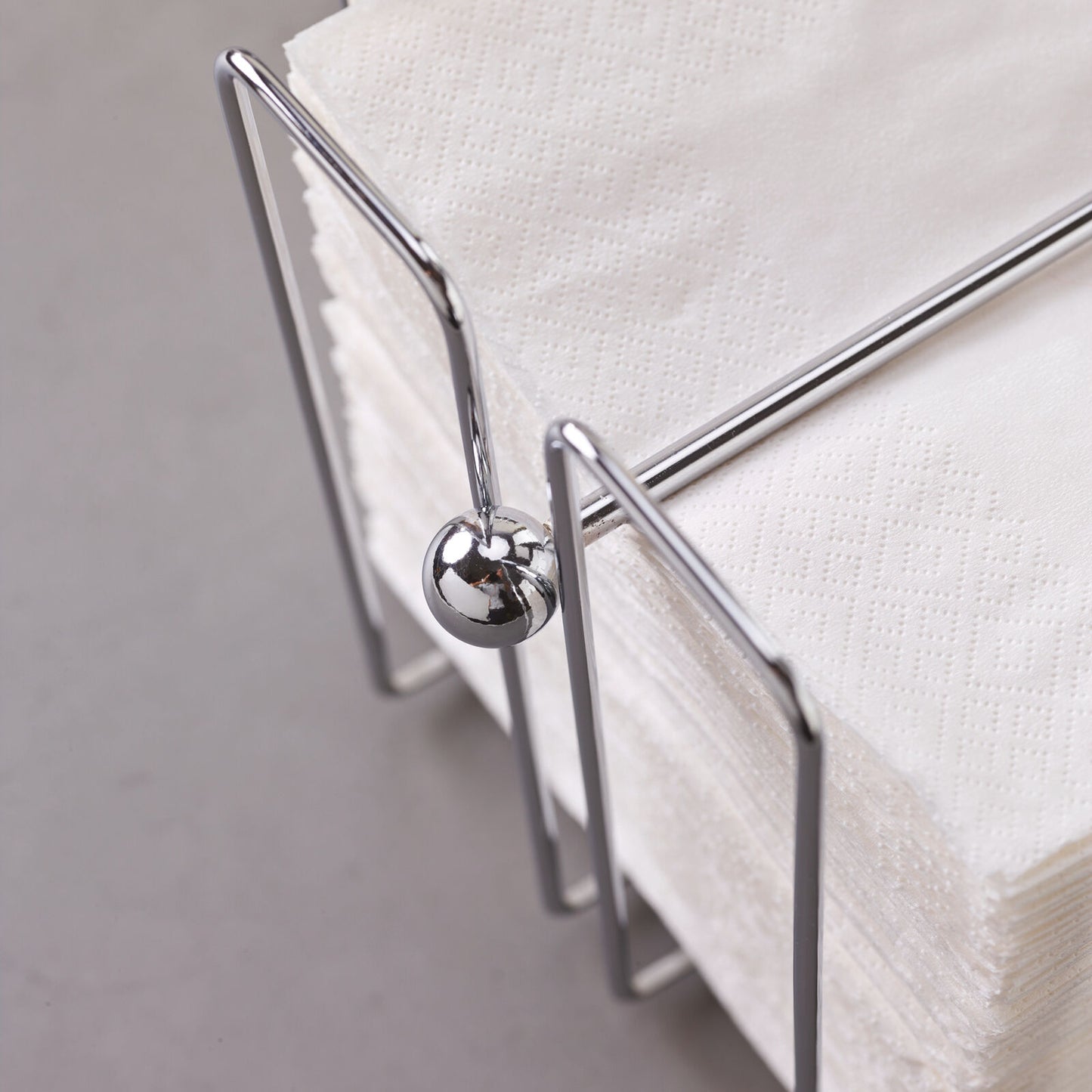 Servietholder 19x19x19 cm med Vægtstang Forkromet til 150 servietter,stk