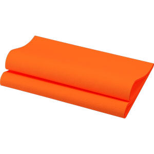 Middagsserviet, 1/4 Fold, 3-lags, 40x40, Sun Orange, Duni, ( 125 stk )