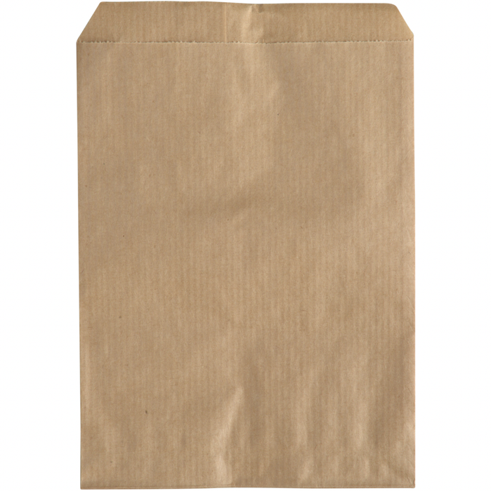 Slikpose, 17,5 x 12cm, 40 g/m2, brun, papir