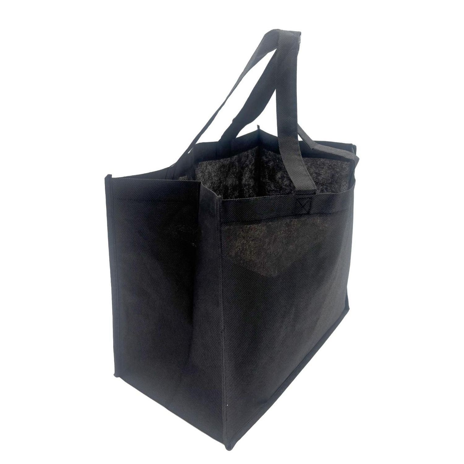 Shoppingbag 23 ltr L330xB210xH300mm Nonwoven/PP 70gr Sort,200 stk/krt