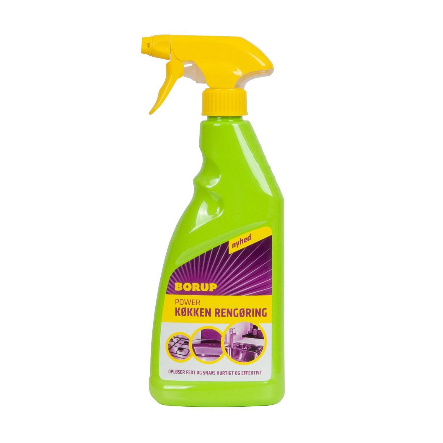 Universalrengøring Ovfl/Inv Borup Power Køkkenrengøring 500ml m Spray u Parfume,500 ml/fl