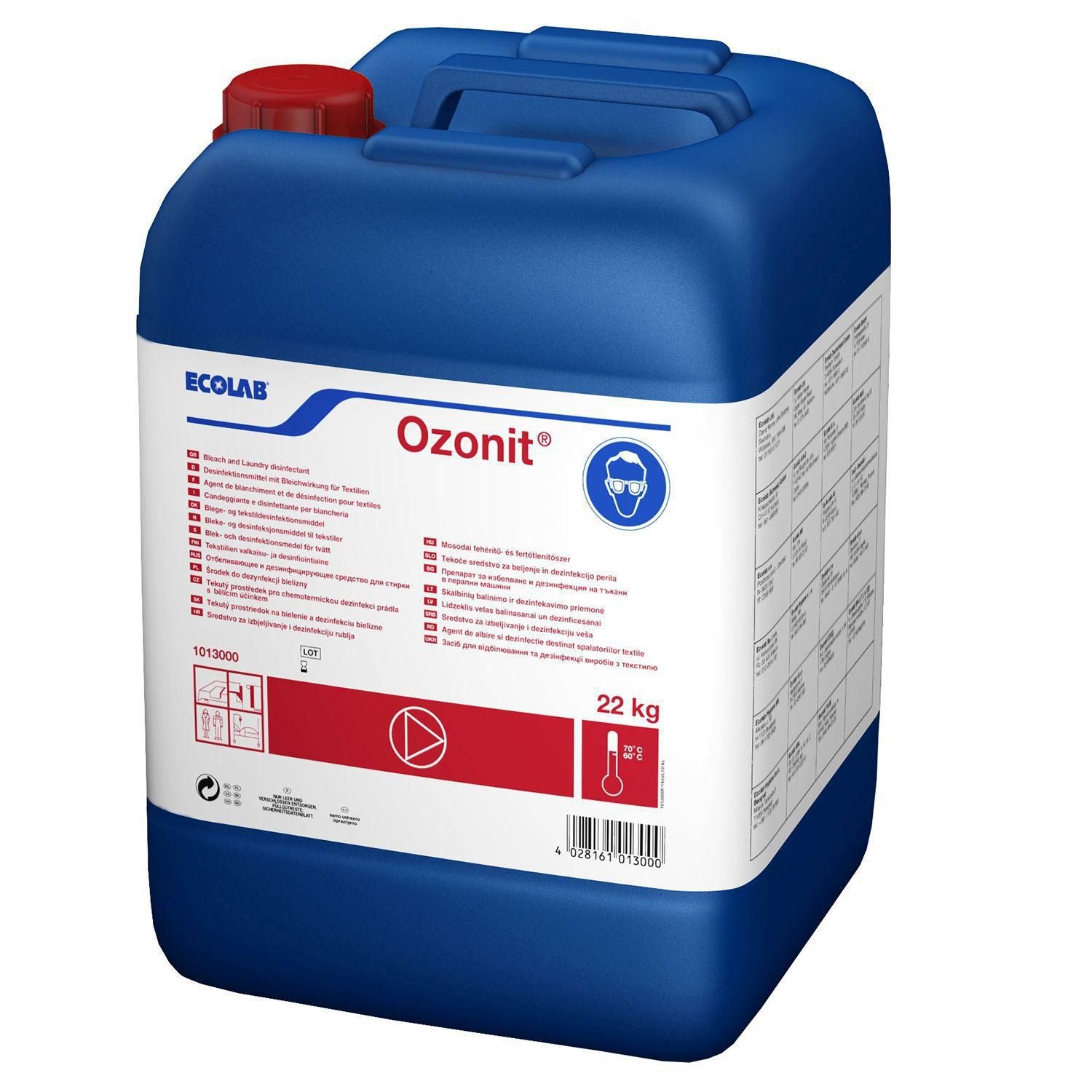 Tøjvask Blegemiddel Flydende Ozonit til Auto-doseringsanlæg 20 ltr 22 kg,20 Ltr/dnk
