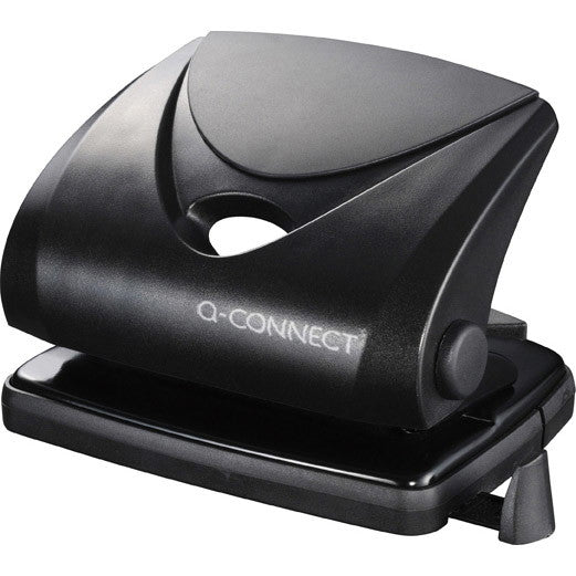 Q-connect hulapparat med 2 huller i sort