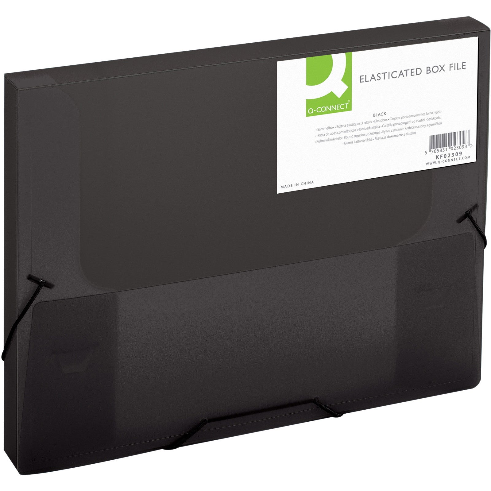 Q-connect dokumentboks A4 sort