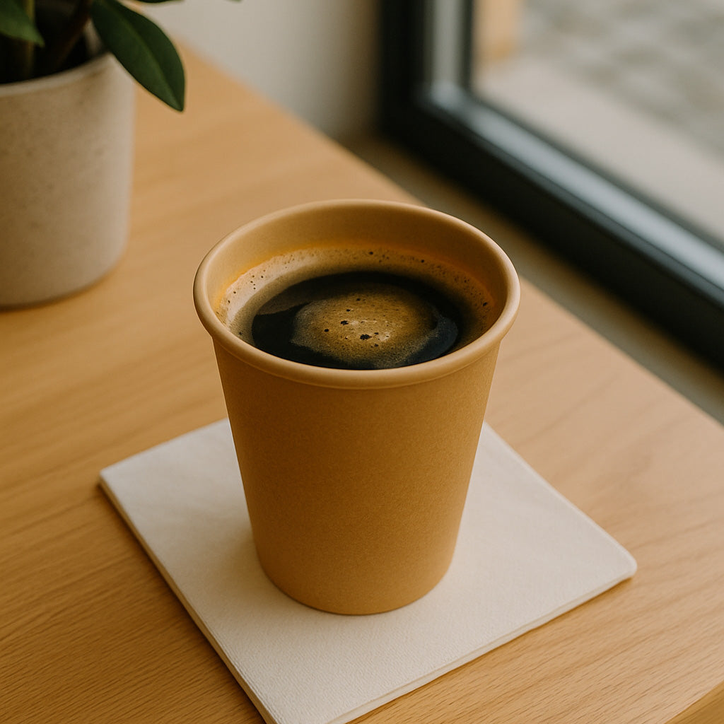 Kaffebæger 25 cl - Brun - Single Wall (50 stk)