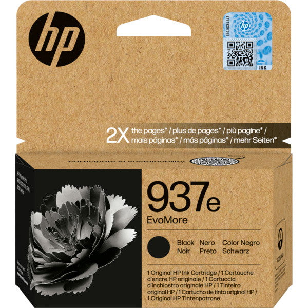 HP 937e blækpatron sort 2500ark