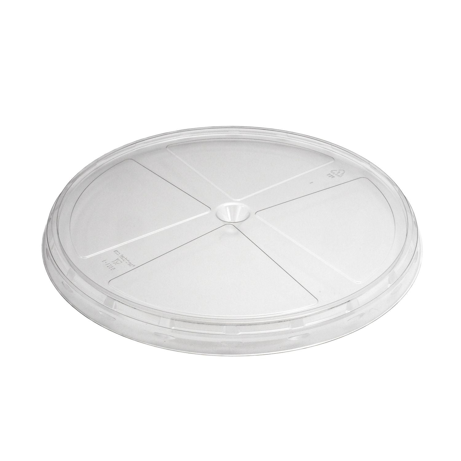 Plastlåg K5321-1 Ø330x22,7mm Lav model APET til Ø321 Pizza/Tapas bakker Klar,120 stk/krt