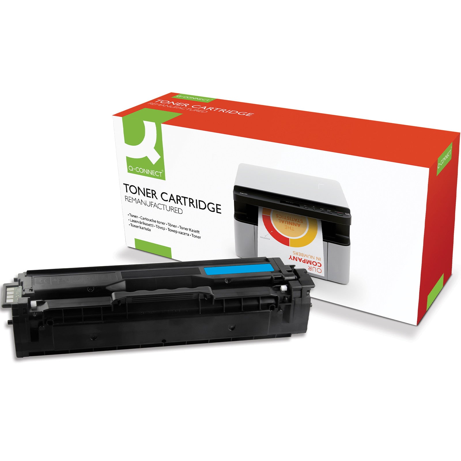Q-connect CLT-C504S cyan lasertoner, 1.800 sider