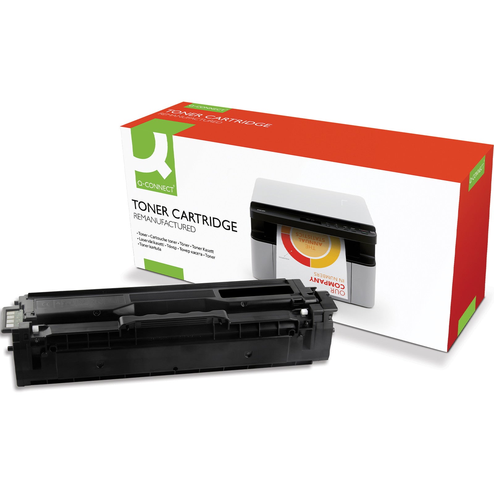 Q-connect CLT-K504S sort lasertoner, 2.500 sider