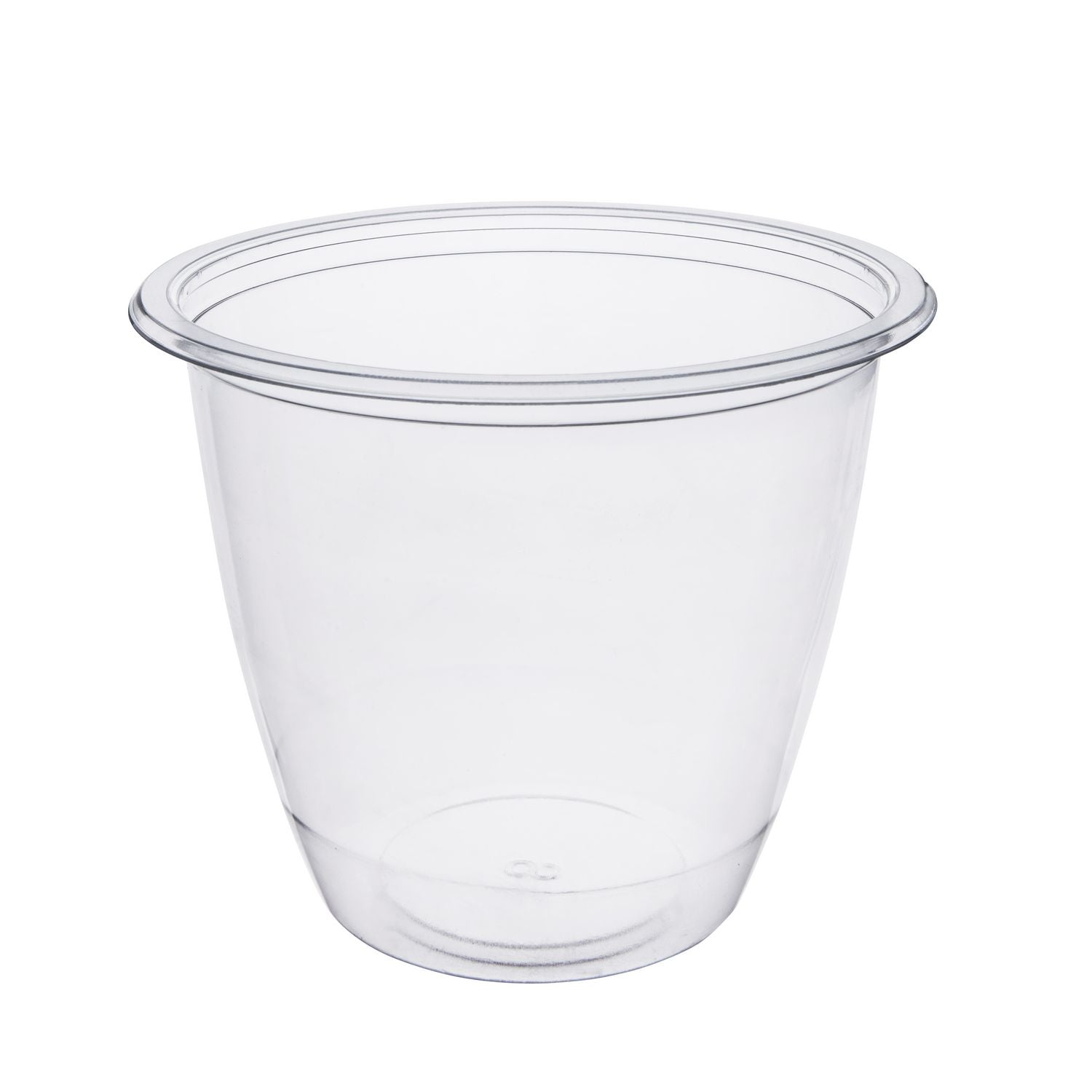 Bæger DeliGreen Rund 750ml Ø129xH109mm RPET Transparent,12 ps x 42 stk/krt