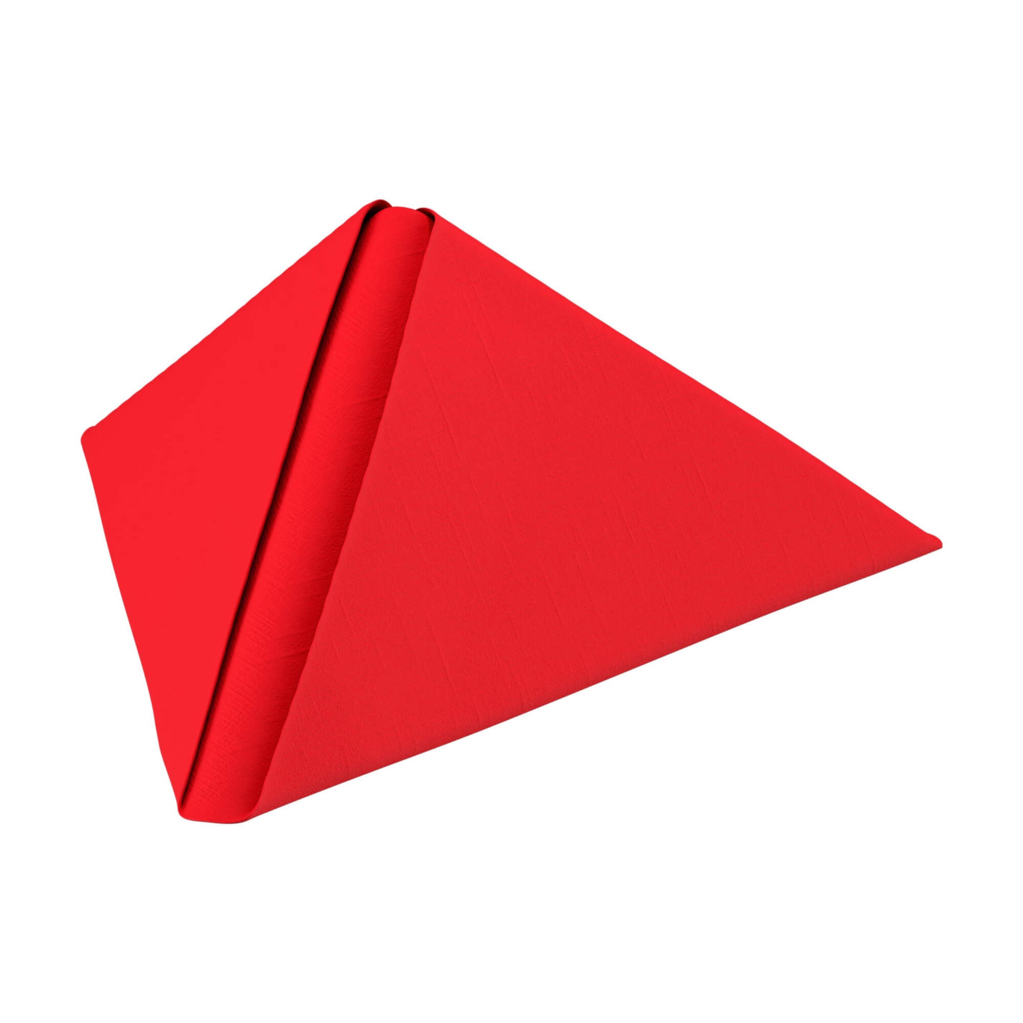Middagsserviet, 1/4 Fold, 3-lags, 40x40, Rød, Dunilin, ( 45 stk )