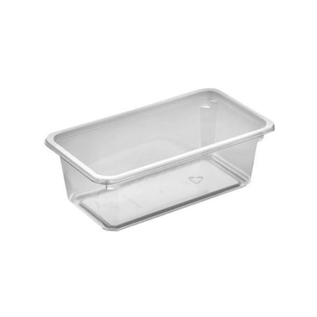 Bæger 2182-1E rekt klar APET 710ml 180x100x61mm ( 608 stk pr karton )