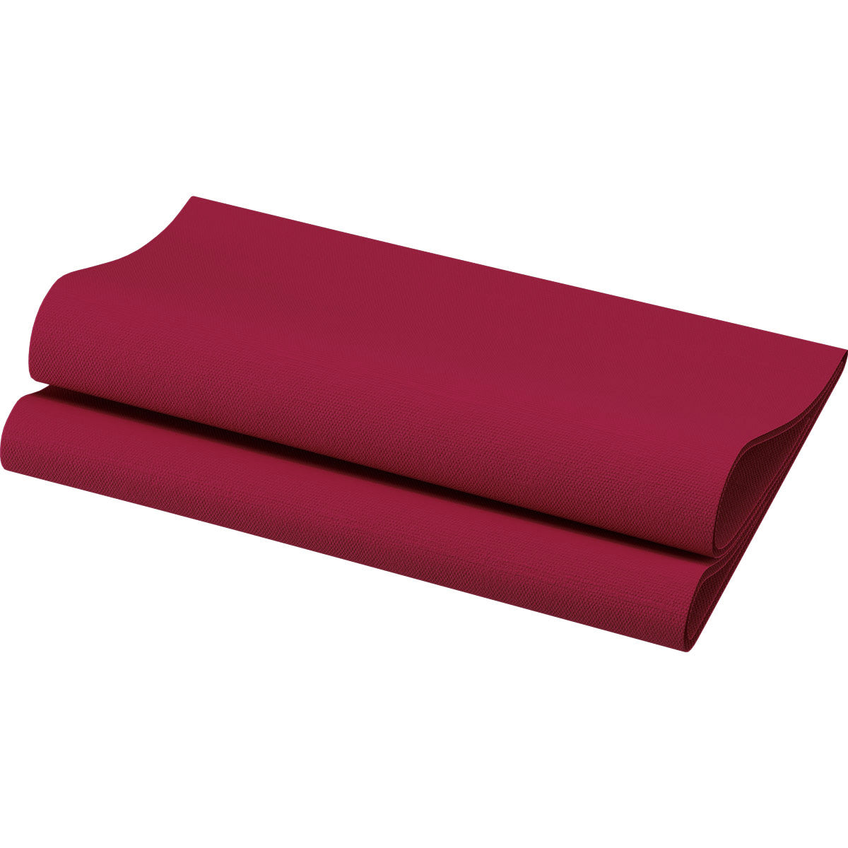 Middagsserviet, 1/4 Fold, 3-lags, 40x40, Bordeaux, Dunisoft, ( 60 stk )