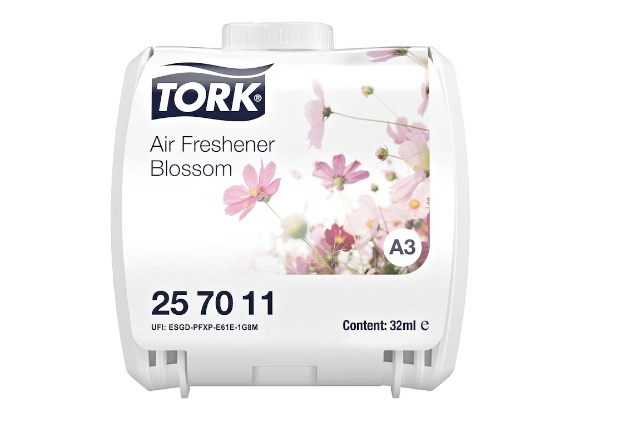 Luftfrisker Tork Blomst A3 32ml L5xB11.2xH11.8cm Hvid,6 stk/krt