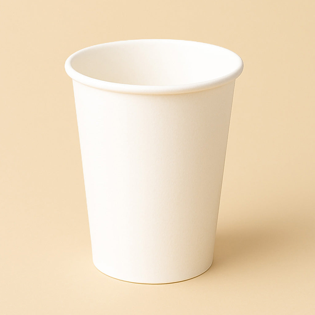 Kaffebæger 30 cl - Hvid - Single Wall (50 stk)