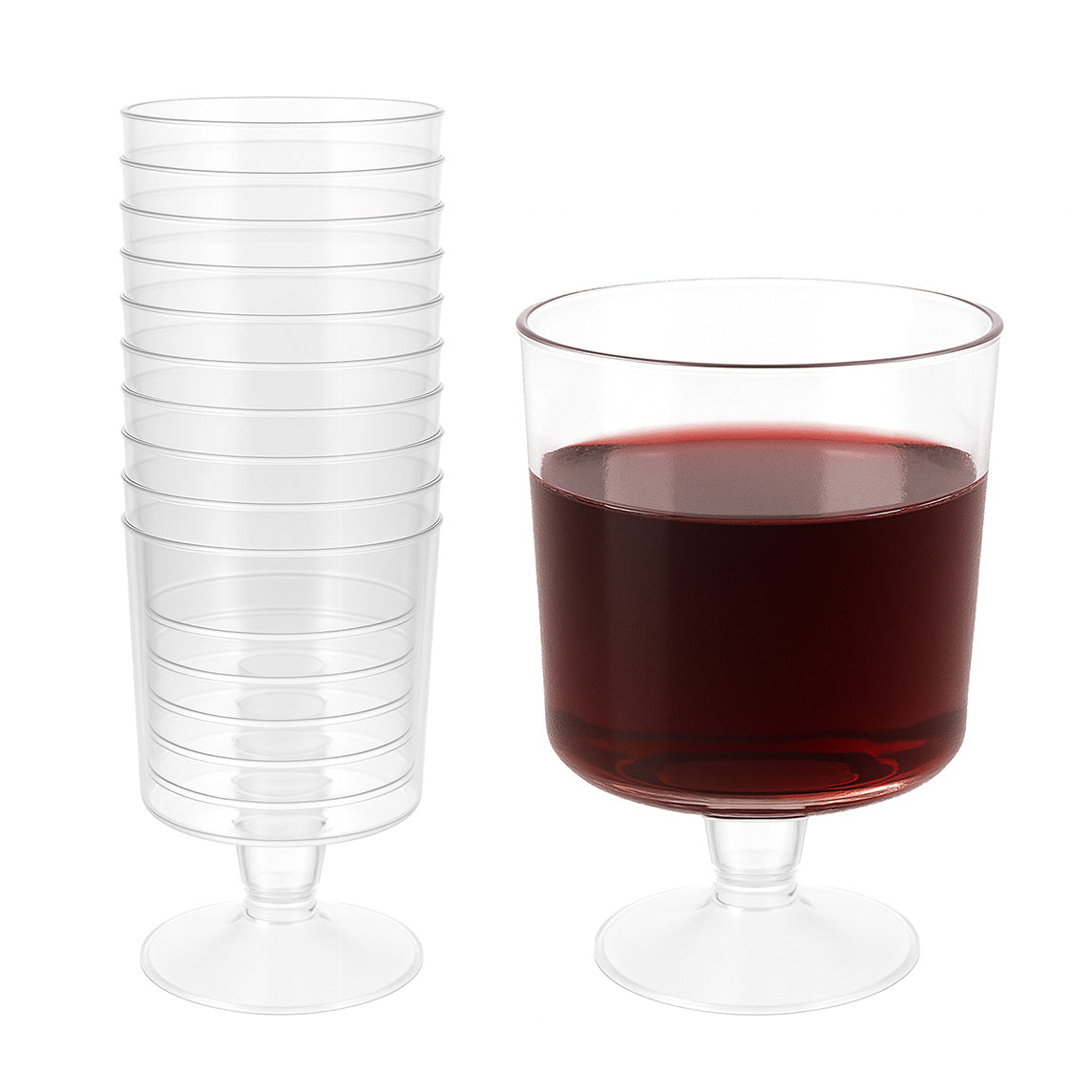 Rødvinsglas, Engangs 20cl ( 10stk )