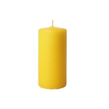 Bloklys Ø60x180 mm Brændetid 60 timer Gul,stk