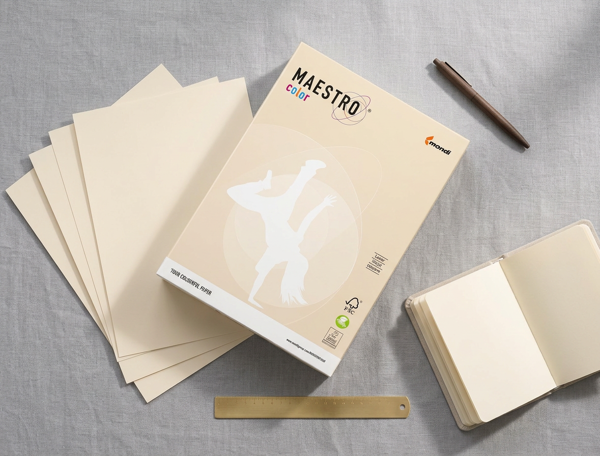 Maestro Color Pastell Creme 160g – Kopipapir A4 – 1.250 ark