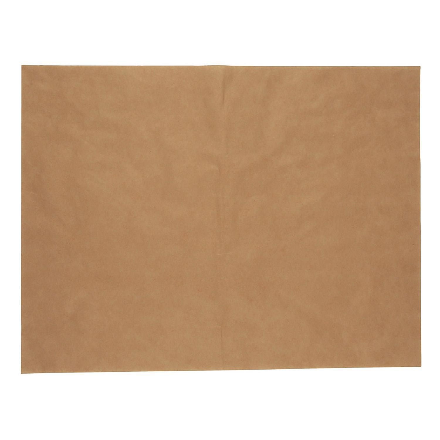 Burgerpapir Verive L450xB300mm brun naturlig Greaseproof FRA 80550389 600x450mm,2 pk x 500 stk/krt