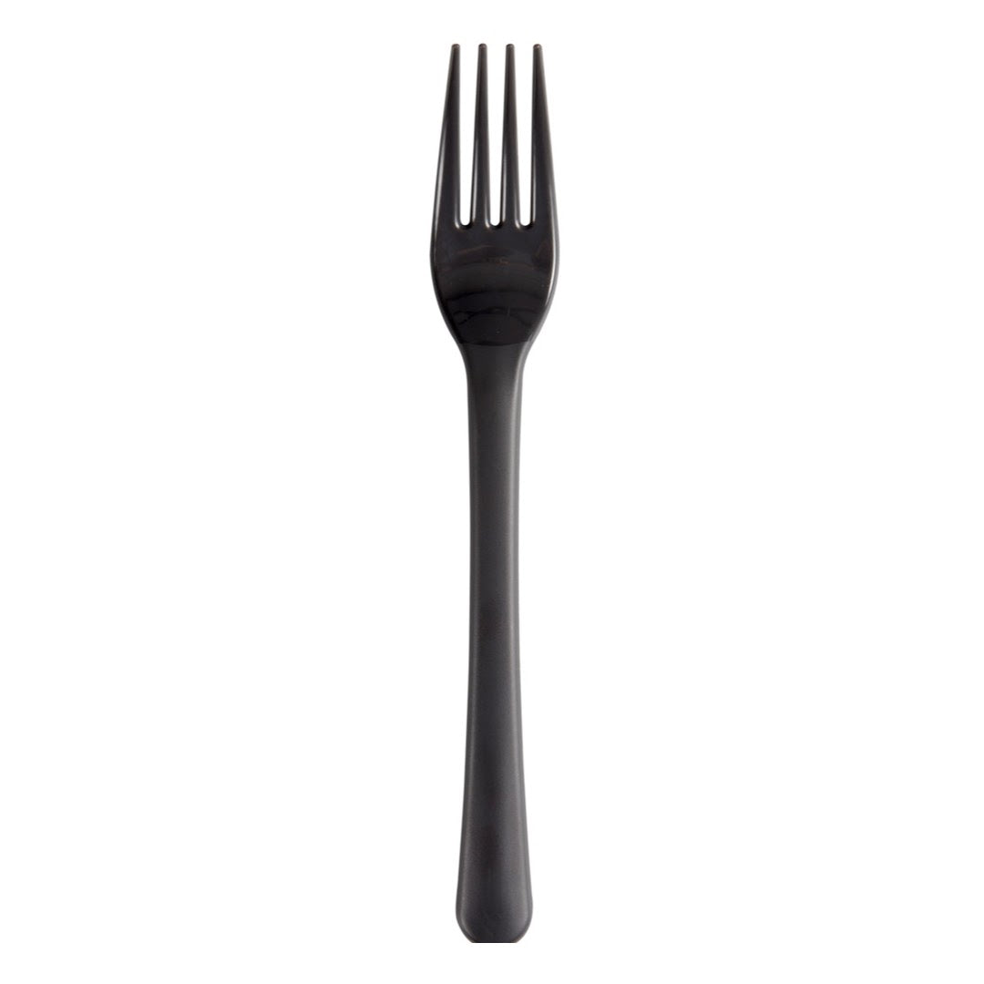 Gaffel, PP, 18 cm, koksgrå, Flergangs (1000 stk)