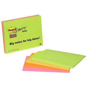Post-it mødenotes 203x152mm