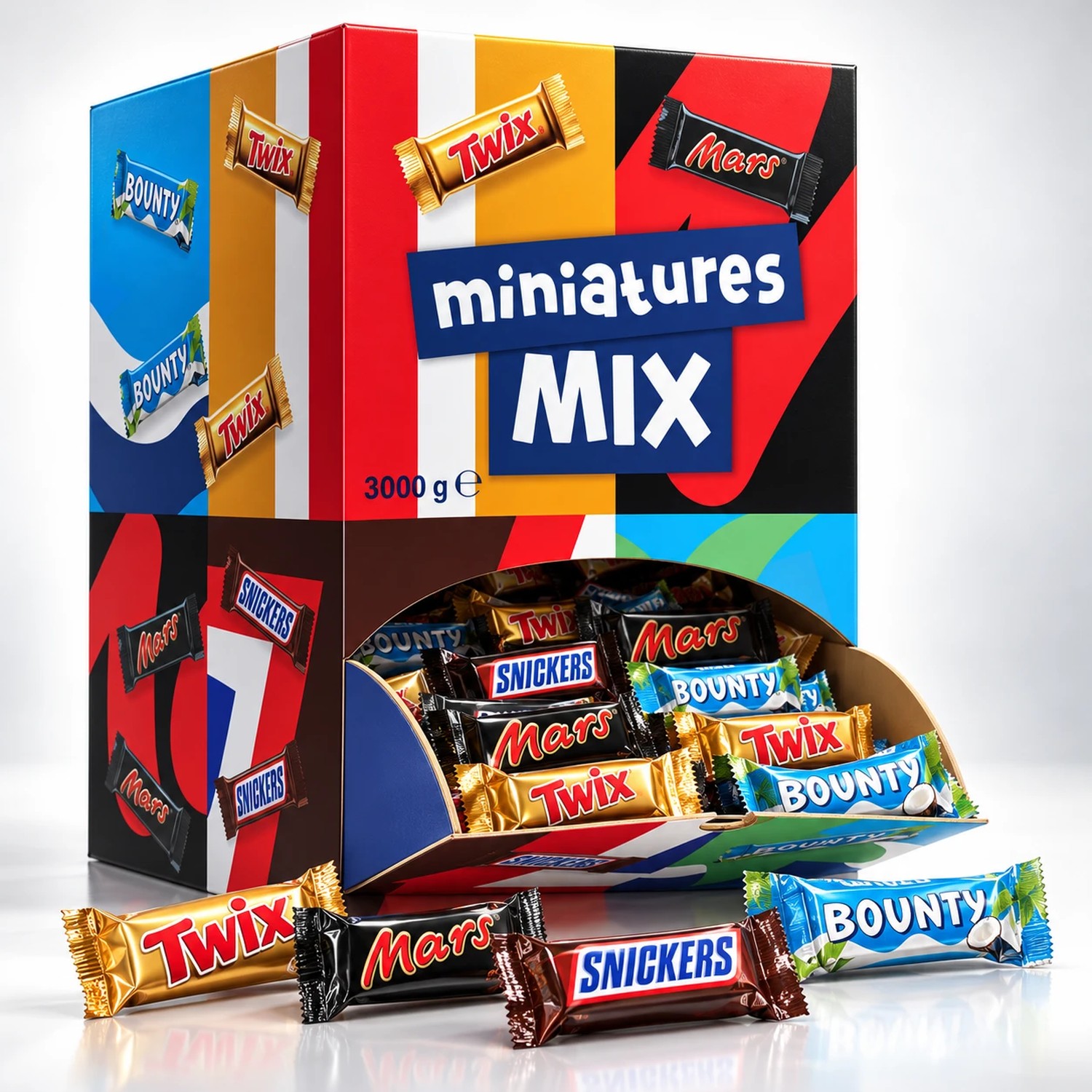 Chokolade, Mars Miniature Mix , cylinder, 3 kg