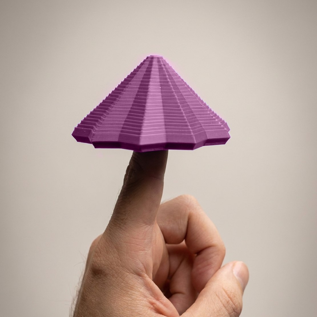 Stjerne-fidget – snurrer på fingerspidsen, 10 takker